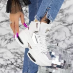 Ženski športni copati s platformo K08 Bela | Mei