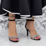 Ženski sandali s tanko peto 2YXD60 Črna | Mei