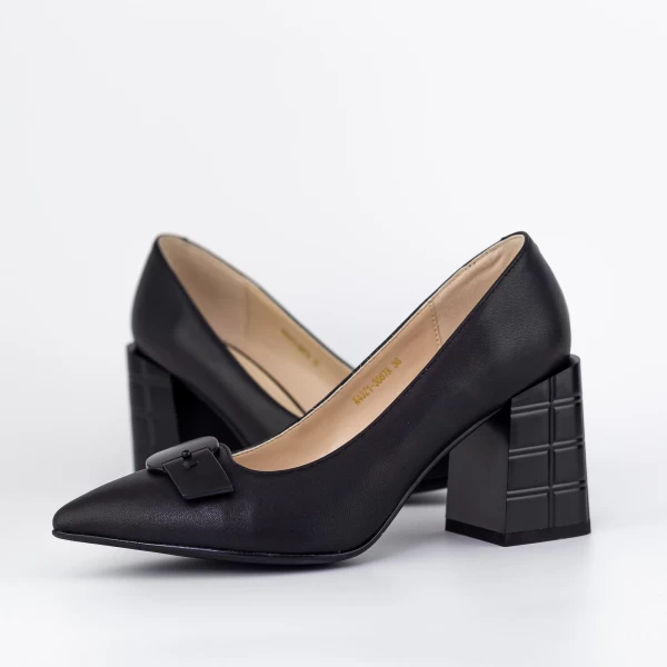 Čevlji z debelo peto K4321-3667A Črna | Jose Simon