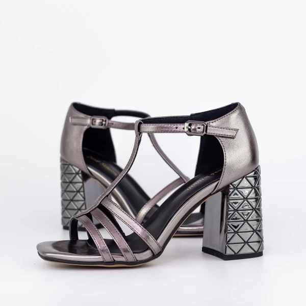 Ženski sandali z debelo peto K835-02C Guncolor | Jose Simon
