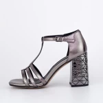 Ženski sandali z debelo peto K835-02C Guncolor | Jose Simon
