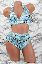 Ženski 2-delni kopalka F56-2 Modra | Meina
