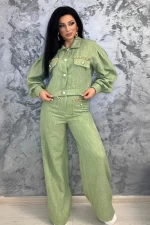 Ženske hlače CHJ5256 Zelena | Kikiriki