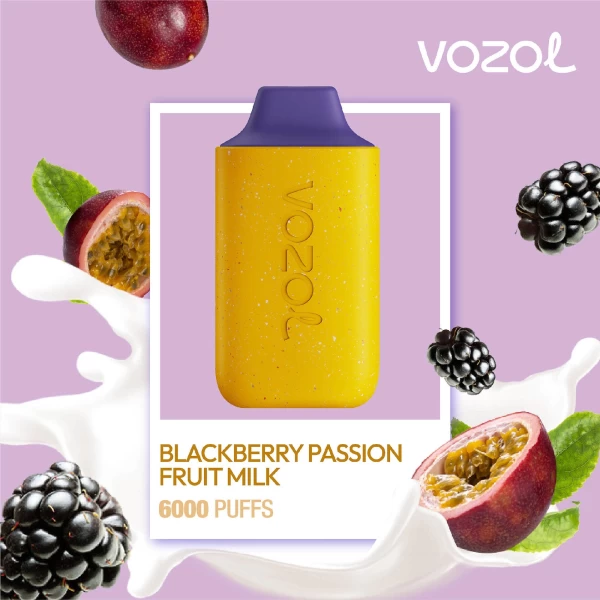 Elektronska nargila za enkratno uporabo STAR6000 BLACKBERRY PASSION FRUIT MILK | VOZOL