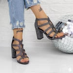 Ženski sandali z debelo peto 2XKK108 Guncolor | Mei