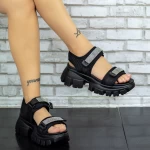 Ženski sandali s platformo 2WL105 Črna | Mei