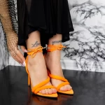 Ženski sandali s tanko peto 2ZB5 Oranžna | Mei