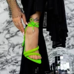 Ženski sandali s tanko peto 2ZB5 Zelena | Mei