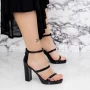 Ženski sandali z debelo peto 2XKK37 Črna | Mei
