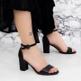 Ženski sandali z debelo peto XDR282A Črna | Mei