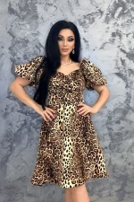 Ženska obleka 76458 Leopard | Kikiriki