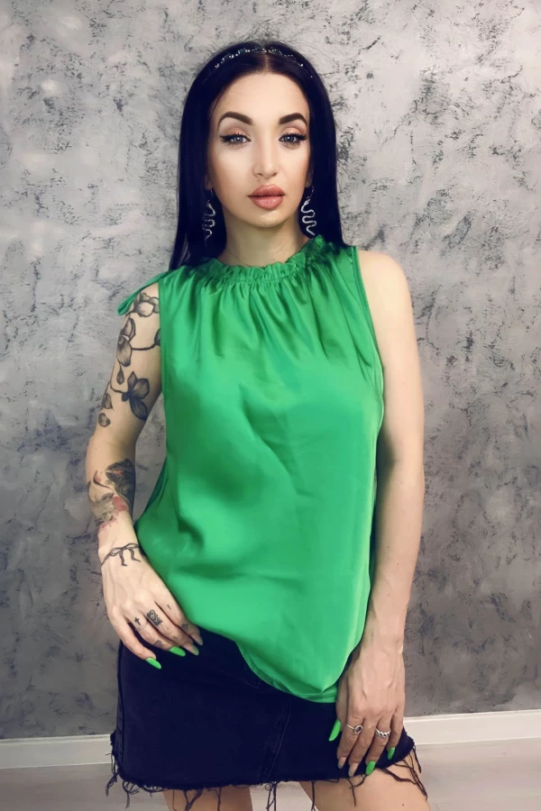 Ženska bluza 1531 Temno Zelena | Bella