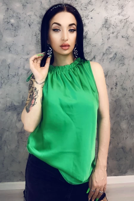 Ženska bluza 1531 Temno Zelena | Bella