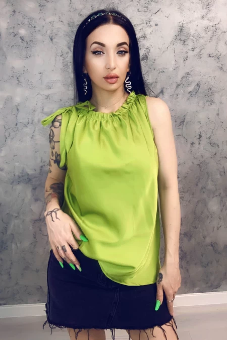 Ženska bluza 1531 Svetlo Zelena | Bella
