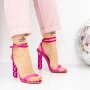 Ženski sandali z debelo peto 2BD30 Fuksija | Mei
