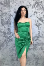 Ženska obleka 10901 Zelena | Kikiriki
