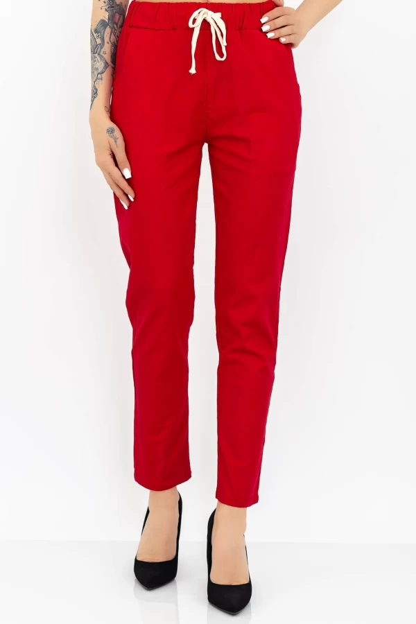 Ženske hlače MR2204-7 Rdeča | Mina