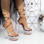 Ženski sandali z debelo peto in platformo 2XKK68 Večbarvena | Mei