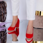 Čevlji z debelo peto YXD1A Rdeča | Mei