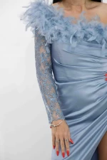 Ženska obleka R5016 Modra | Kikiriki