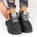 Ženski športni copati s platformo 3WL3 Črna | Mei