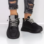 Ženski športni copati s platformo 3WL3 Črna | Mei