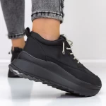 Ženski športni copati s platformo 3WL3 Črna | Mei