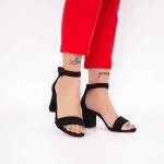 Ženski sandali z debelo peto XKK230 Črna | Mei