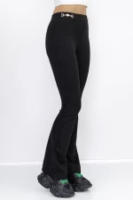 Ženske hlačne nogavice F55258 Črna | Farfallina