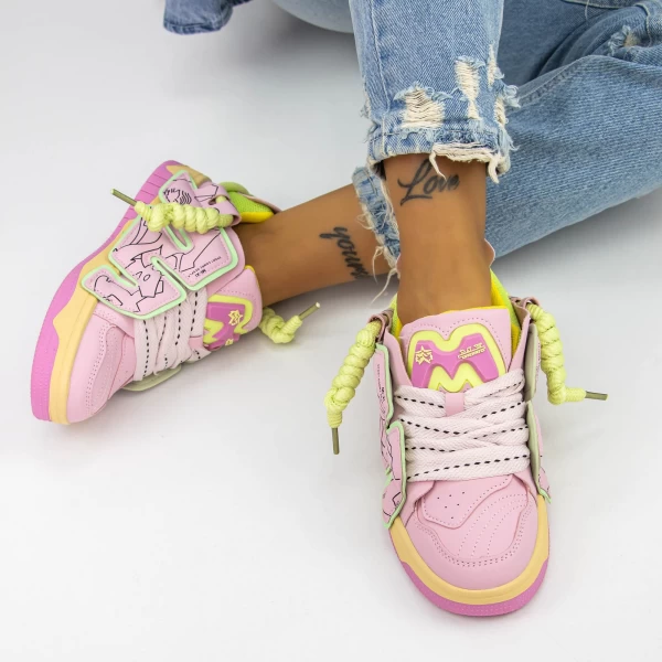 Ženski športni copati 3WL37 Roza | Mei