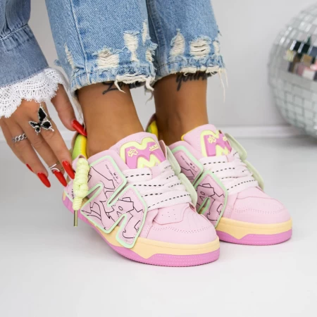 Ženski športni copati 3WL37 Roza | Mei