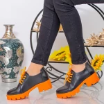 Ženski casual čevlji ZP1971 Črna-Oranžna | Mei