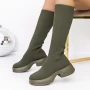 Ženski škornji 3B11 Zelena | Mei
