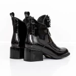 Kratki spomladansko-jesenski ženski škornji K031-868A Črna | Jose Simon