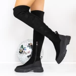 Ženski škornji z nizkim podplatom 3KD11 Črna | Mei