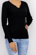 Ženska bluza D695 Črna | Fashion