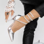 Stiletto čevlji 3XKK60 Srebrna | Mei