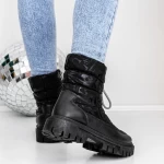 Ženski kratki škornji s krznom 3LT2 Črna | Mei