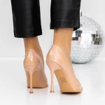 Stiletto čevlji 3DC39 Temno Bež | Mei