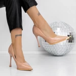 Stiletto čevlji 3DC39 Temno Bež | Mei