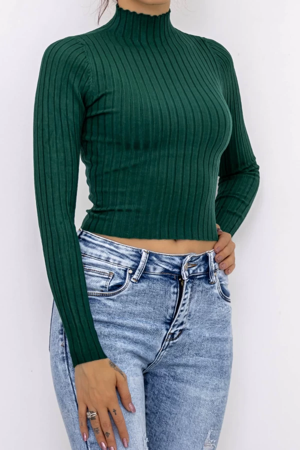Ženska bluza D643 Temno Zelena | Fashion