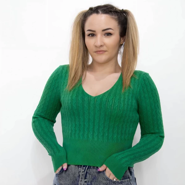 Ženska bluza D373 Svetlo Zelena | Fashion