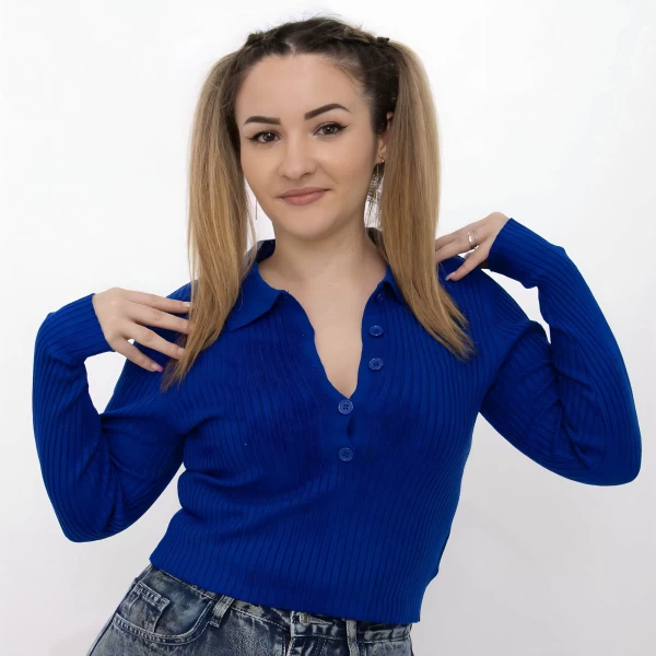 Ženska bluza D912 Modra | Fashion