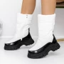Ženski kratki škornji s krznom 3YKQ8 Bela | Mei