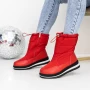 Ženski kratki škornji s krznom 3YKQ15 Rdeča | Mei