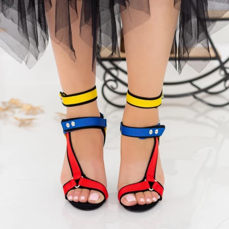 Ženski sandali z debelo peto XKK235 Večbarvena | Mei