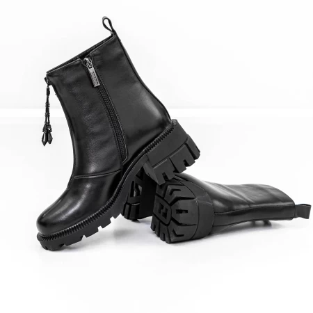 Kratki spomladansko-jesenski ženski škornji K2946-30A Črna Jose Simon
