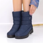 Ženski kratki škornji s krznom 721-10 Modra | Fashion
