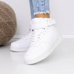 Ženski kratki škornji s krznom 6615-2 Bela | Fashion