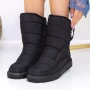 Ženski kratki škornji s krznom A21-1 Črna | Fashion